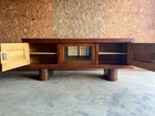 Mid Century French Art Deco Brutalist Charles Dudouyt Oak Cabinet  1940s