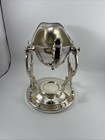 Vintage F b  Rogers Silver Plated Tilting Gravy Boat With Candle Warmer Stand 