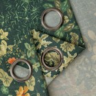 Green Floral Curtains 84 Inches Long 2 Panels Vintage Cottagecore Botanical C  
