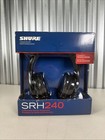 New Shure Srh240 Professional Quality Closed Back Headphones Sealed