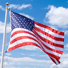 3x5 Ft American Flag     Sewn Nylon With Grommets  Weatherproof  Made In Usa