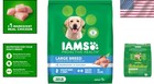 Iams Proactive Health Large Breed Adult Dry Dog Food With Real Chicken 30 Lb Bag