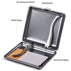 Yaesina 2 Pack 20 Capacity Vintage Metal Cigarette Case Cigarette Holder Case