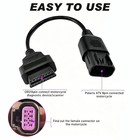 8 Pin To 16 Pin Obd2 Adapter Cable For Polaris Atv Rzr Ranger Diagnostic Scanner