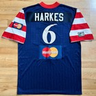 Game Worn Dc United John Harkes Jersey Mls 1997 Alternate Kit Adidas Soccer Xl