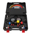 4-way Ac Diagnostic Tool Set For R134a R22 R410a Hvac Manifold Gauge 5ft Hoses