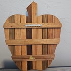 Apple Shaped Wood Cutting Board Cheese Board Charcuterie Country Decor Farmhouse