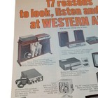 Vtg 70 s Western Auto Tv And Radio Print Ad 1975 Electronics Cube Clock Cb