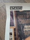 Rare Vtg Budweiser Beer Nothing Beats A Bud Light   Dry Poster 17 x22  Boxing