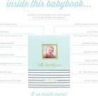 Blue First 5 Years Keepsake Memory Book For Baby Boy  Record Every Mil