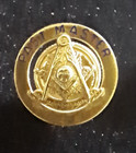 Vintage 10k Gold Masonic Royal Arch Kshtwsst And Past Master Demolay Lapel Pins