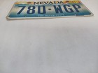 2013 Nevada License Plate 780 Wgp The Silver State 