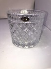 Vintage 24  Lead Crystal Diamond Cut Ice Bucket 5  Tall Usa