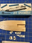 Rare  Vintage Original 1946 Monogram Aqua Jet Speedboat Wood Model Car Kit B6