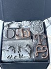 Vintage Letterpress Printers Block Type Cuts Dingbats Variety Of Designs  87