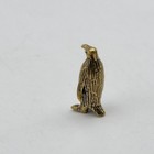 Bg10 Vintage Brass Tone Penguin Miniature Figurine Gold Bird Sculpture Small