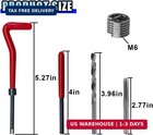 30pcs M6 Thread Repair Insert Kit  Metric Helicoil Kit  m6 X 1 0    M6 X 1