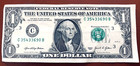 Serial Numbers Shift Error Federal Reserve Note One Dollar Bill C35433690b