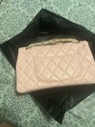 Chanel Pink Quilted Classic Flap Shoulder Bag Cc Turn-lock Chain   Dust Bag