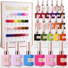 28pcs Gel Nail Polish Set - 0 5oz Red Pink Colors For Diy Nail Art   Manicure