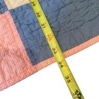 Vintage Handmade Baby Blanket Quilt Bedding Pink Blue Toddler 33 5   x31    Small
