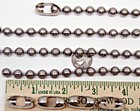 Industrial Stainless Steel Ball Chain  15 8mm Round Bead   Bulk Lengths