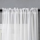 2 Panel Solid Color Sheer Curtains Voile Tulle Window Drapes Bedroom Living Room