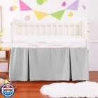 Crib Bed Skirt Dust Ruffle 100  Cotton - Natural  Soft  Breathable For Baby s