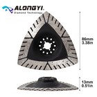 86mm Diamond Cutting Disc Triangle Saw Blade For Ceramic Tile Marble Cutting