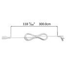 12ft 2 Prong Power Supply 90 Degree Bending Extension Cable Cord With Iec-c7 Out