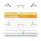 New Mini Rimless Reading Glasses For Women Men 2 Pack Slim Pocket Compact Metal