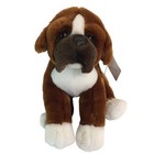 Animal Alley Boxer Puppy Dog Plush 10  Brown Stuffed Animal Toys R Us Nwt