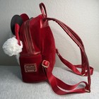 Loungefly Disney Parks Santa Mickey Mouse Red Mini Backpack Christmas Holiday