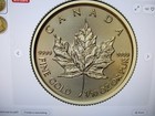 2025 1 10 Oz  Gold Canadian Mapleleaf  5 Coin   9999 Fine