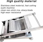 Commercial Sushi Roll Cutter 12-segments Stainless Steel 304 Sushi Maker