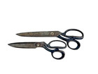 2 Vtg  Pair Wiss Scissors Shears  1  Inlaid 22w And  1  Inlaid 20 Usa  read 