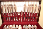 Vtg 1847 Rogers Eternally Yours Silverplate Flatware And Case 76 Pcs