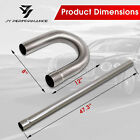 2 5    Inch Custom Exhaust Pipe Kit Tubing Mandrel Bend Straight U 90   Piping 8pcs