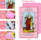 Pink Tarot Cards Deck Set For Beginners With Meanings On Them-tarot Card With Gu