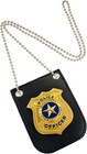 Police Badge With Chain And Belt Clip  Detective Role Play Costume Accessory  Go