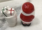     Vintage Christmas Santa   Package Salt And Pepper  Shakers - Ceramic -set Of 2