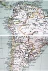 1906 Original Antique Political Map Of South America   Peru Argentina Brazil