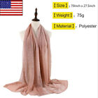 3x5 Ft Gold Glitter Lurex Shining Polyester Crinkle Hijab Muslim Arabic Scarf