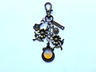 Sunflowers Love Flowers Rhinestone Cabochon Key Chain Purse Clip Bag Charm Fob