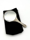 Purse Mirror Art Deco Pocket Vanity Mirror Silver With Shell Pattern Antique