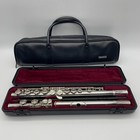 Yamaha Yfl-221s Ii Student Flute Nickel Silver Plated With Hard Case   Bag Used