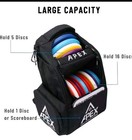 Disc Golf Backpack 21  Disc Capacity Lightweight Frisbee Apex Outdoors Black
