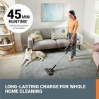 Worx 20v Cordless Stick Vacuum  Powerful Vacuum Black And Orange 