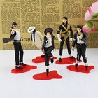Set Of 5 Pcs Michael Jackson Memorabilia 5  Mj King Of Pop Cake Toppers Figures