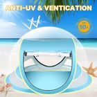 Pop Up Baby Beach Tent With Sun Hat  Portable Sun Shade For Toddler Camping